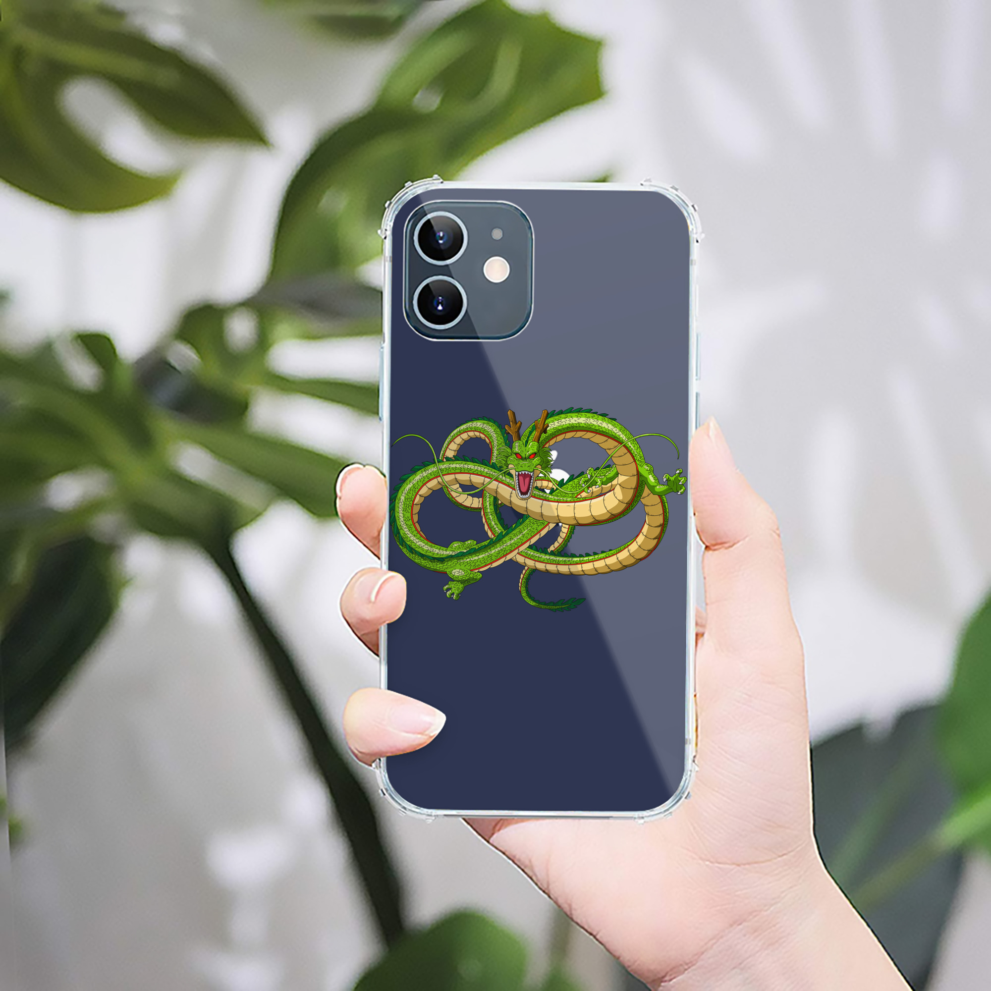 （画像用） ドラゴンボール 神龍 シェンロン DRAGON BALL Shenron 【iPhone 12シリーズ対応】透明スマホケース（クリアソフトケース）